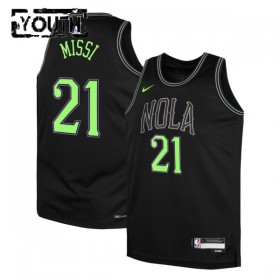 Maillot Basket Enfant New Orleans Pelicans Yves Missi 2025-26 Nike City Edition Noir Swingman